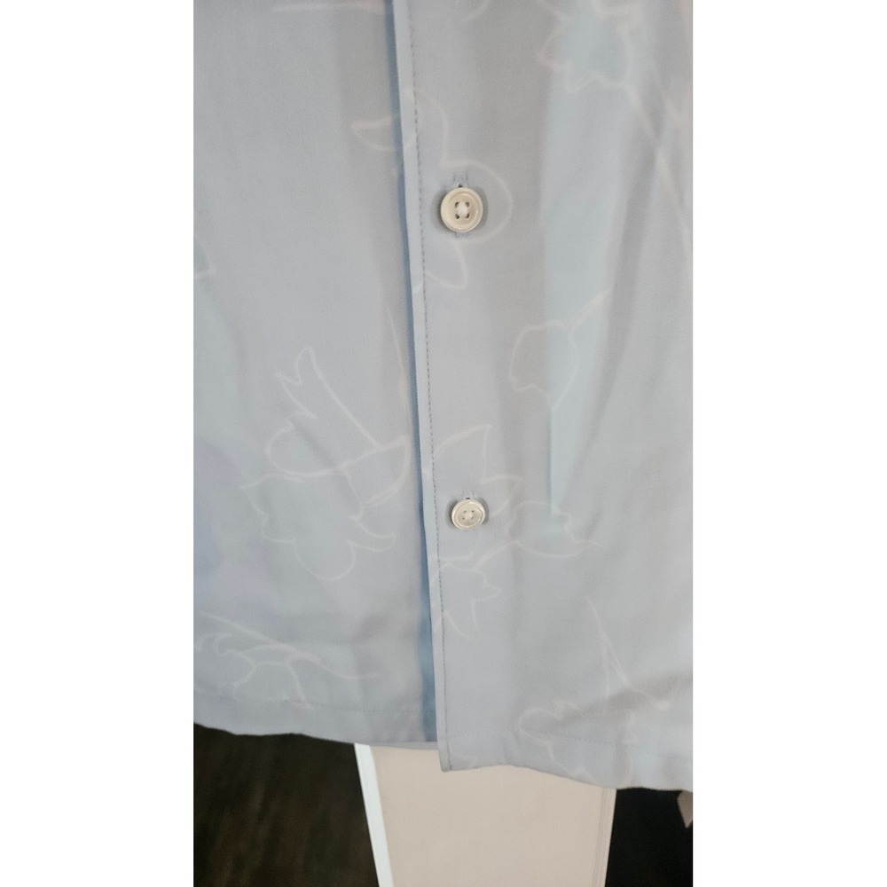 NWT Theory Irving Blokecore Men Large Skylight Multi Sketch Floral Lyocell Shirt - Picture 5 of 9